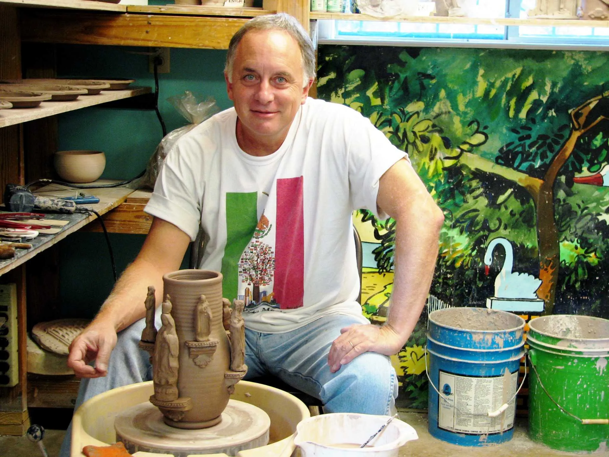 John Hodge in his studio